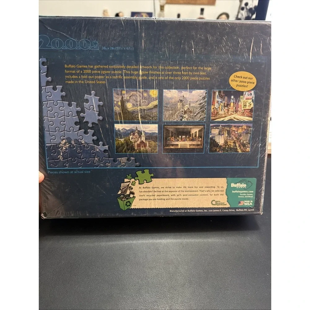 Buffalo Games 2000 Piece Jigsaw Puzzle Winter at Neuschwanstein Castle - Sealed!